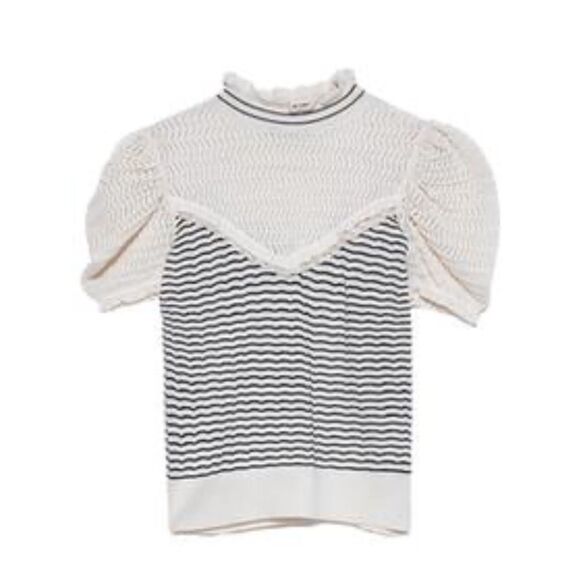 ZARA COMBINATION STRIPED SWEATER - Picture 3 of 5